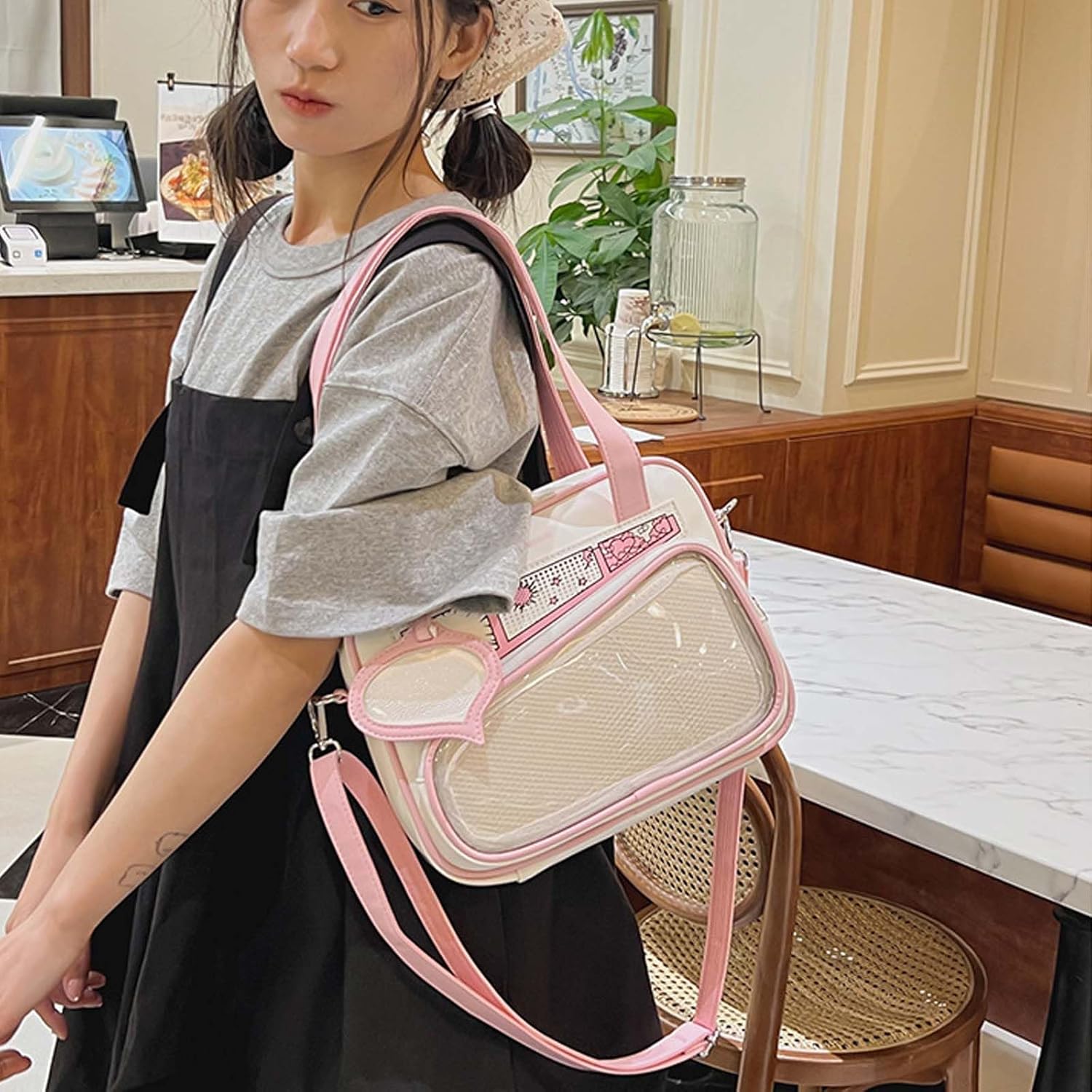 Kawaii Manga itabag Y2k Handbag Shoulder Badge Display Crossbody Bag for Participating in Comic Con