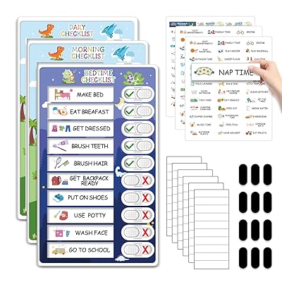 3 In 1 Bedtie/orning/Daily Routine Chart For Kids, Australia | Ubuy - View #8