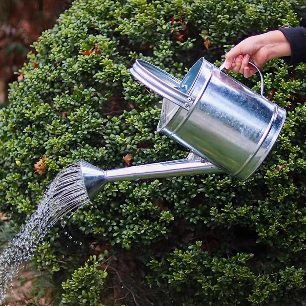 Großes Fassungsvermögen 10L Metallgießkanne Leichtgewicht Gartenbewässerer mit Langem Auslauf Blumengießkanne