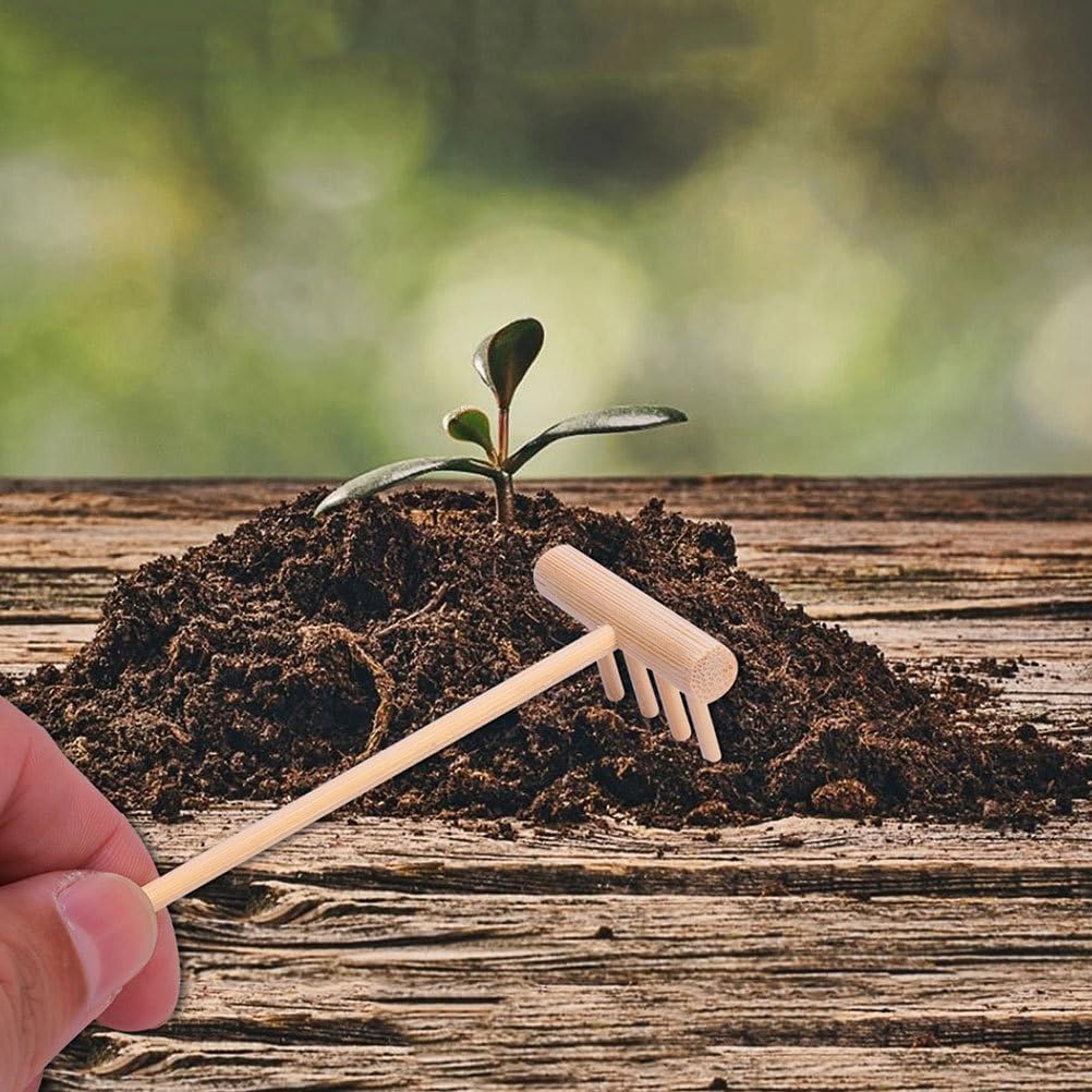 YARNOW 60 Pcs Mini Zen Garden Rakes Bulk, Miniature Sand Rake for Tabletop Meditation and Decorative Sandbox Accessories