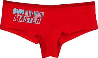 Knaughty Knickers Cum In My Mouth Master Blow Job Slut Slutty Red