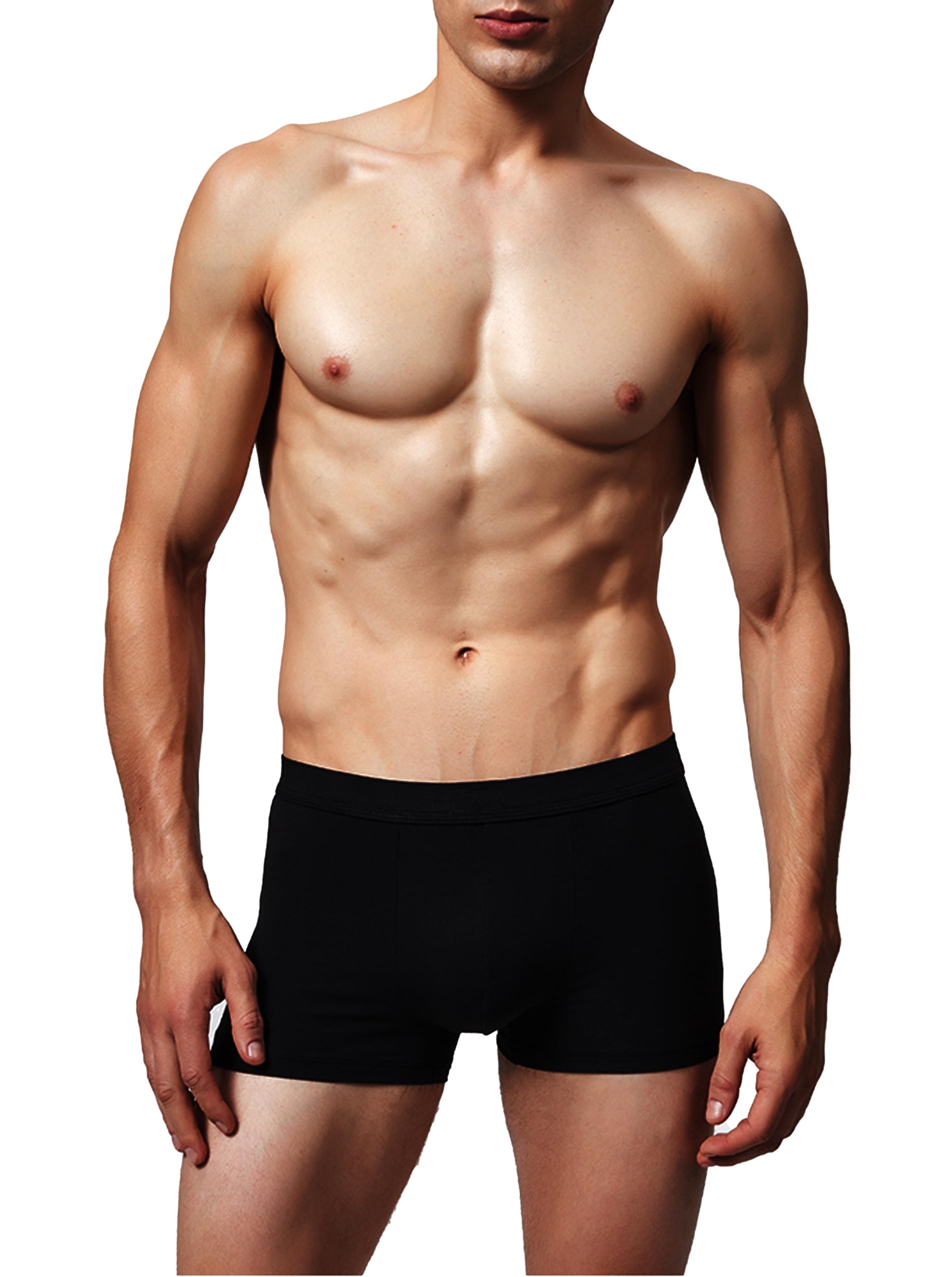 AIRCUTE Washable Urinary Incontinence Underwear for Men, Instant Absorbency, Bladder Leaks Protection Boxer Briefs 60ML(6X-Large) Black