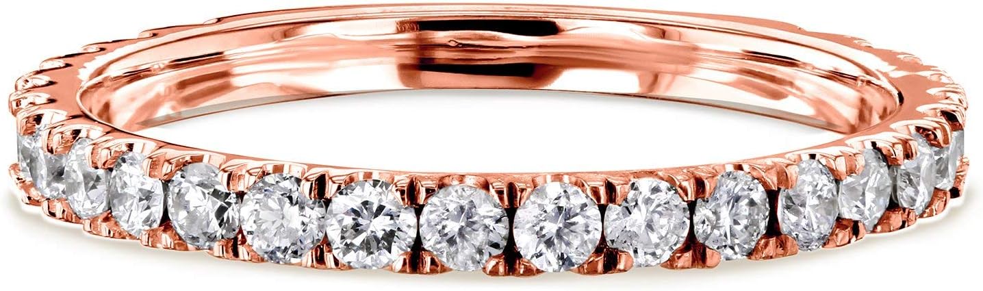 Kobelli Diamond 3-Quarter Eternity Wedding Band 14k 1/2 Carat