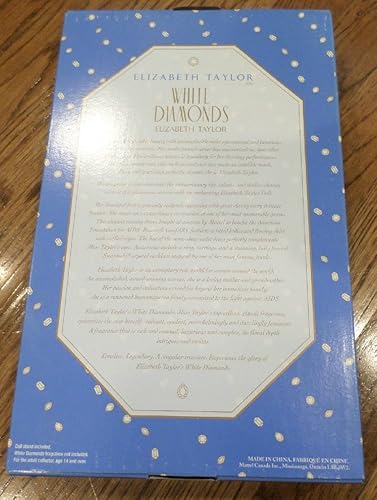 Miniatura 6 de Barbie Muñeca Elizabeth Taylor White Diamonds Edición especial Tesoros atemporales (Mattel 2000)