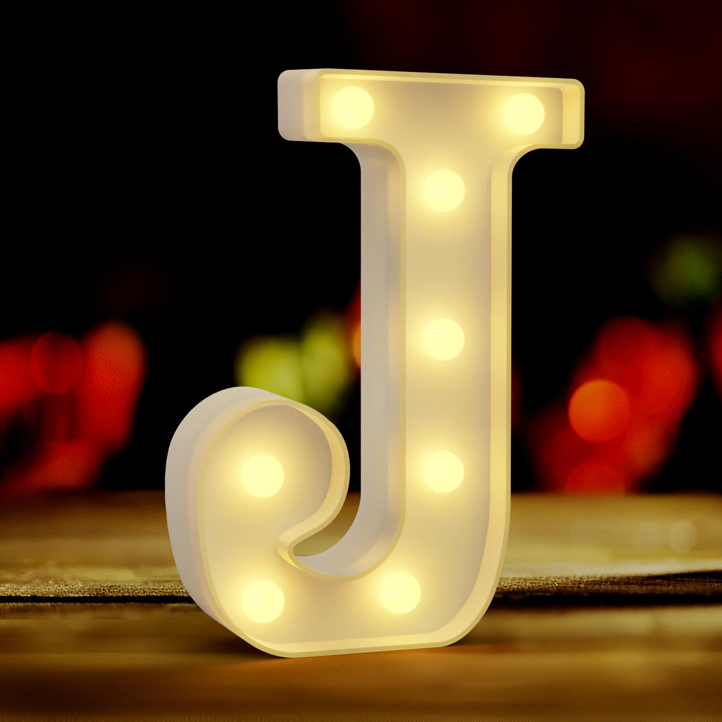 Led Letters Lights Alphabet J, Cute Fillable Letter, Grad Light Up Letters Large, Letter Lights for Party, Christmas Party Decorations, Girl Gift Ideas, Christmas Gifts for Teenage Girls