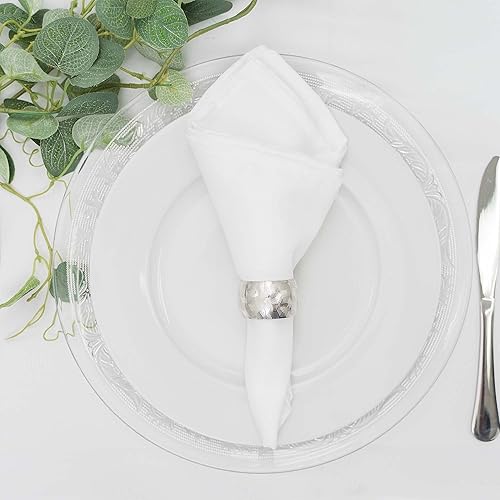 Miniatura 4 de Placa de carga de vidrio transparente vintage  Placa de servicio para fiestas, cenas, bodas, quinceañeras y eventos, 13 pulgadas de diámetro,