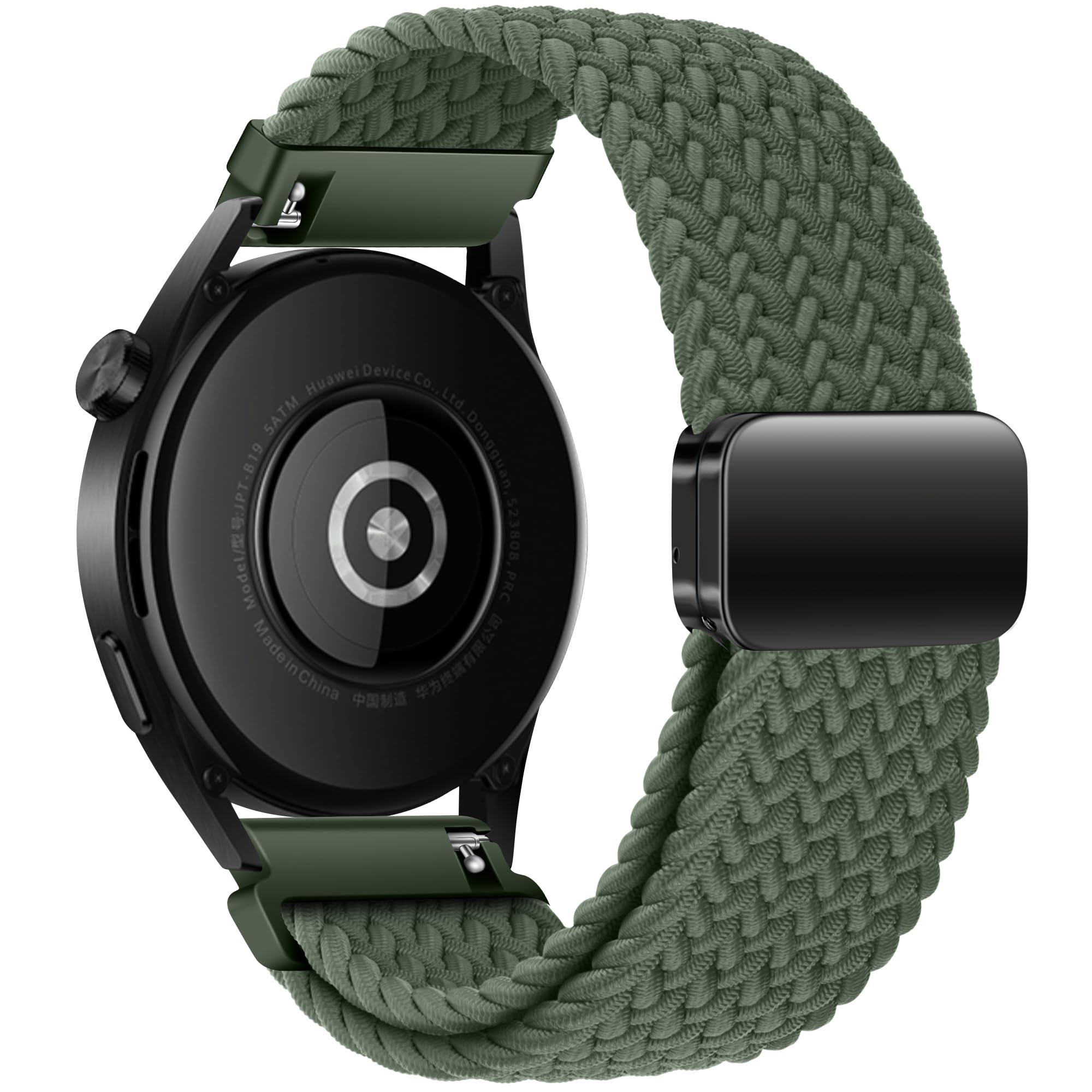 22mm Nylon Watch Straps Compatible with HUAWEI Watch GT 5 strap 46mm/Watch GT 4 3 2,Compatible with Samsung Watch 3 45mm/Gear S3 Frontier/Classic, Adjustable Replacement Band