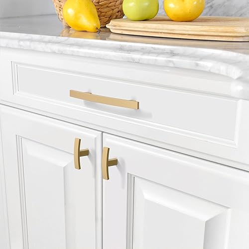 Miniatura 10 de Amerdeco ZH0003 - Paquete de 25 tiradores de cocina negro mate con agujero central de 3 pulgadas (2.992 in) para gabinetes de cocina, manijas de