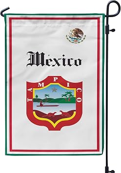 Tampico City Mexico 12x19 Inches Double Sided Garden Flag