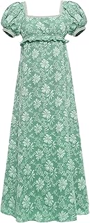 Regency Dresses for Women Luxurious Pearl Puff Victorian Dress - Buy now