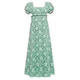 Regency Dresses for Women Luxurious Pearl Puff Victorian Dress