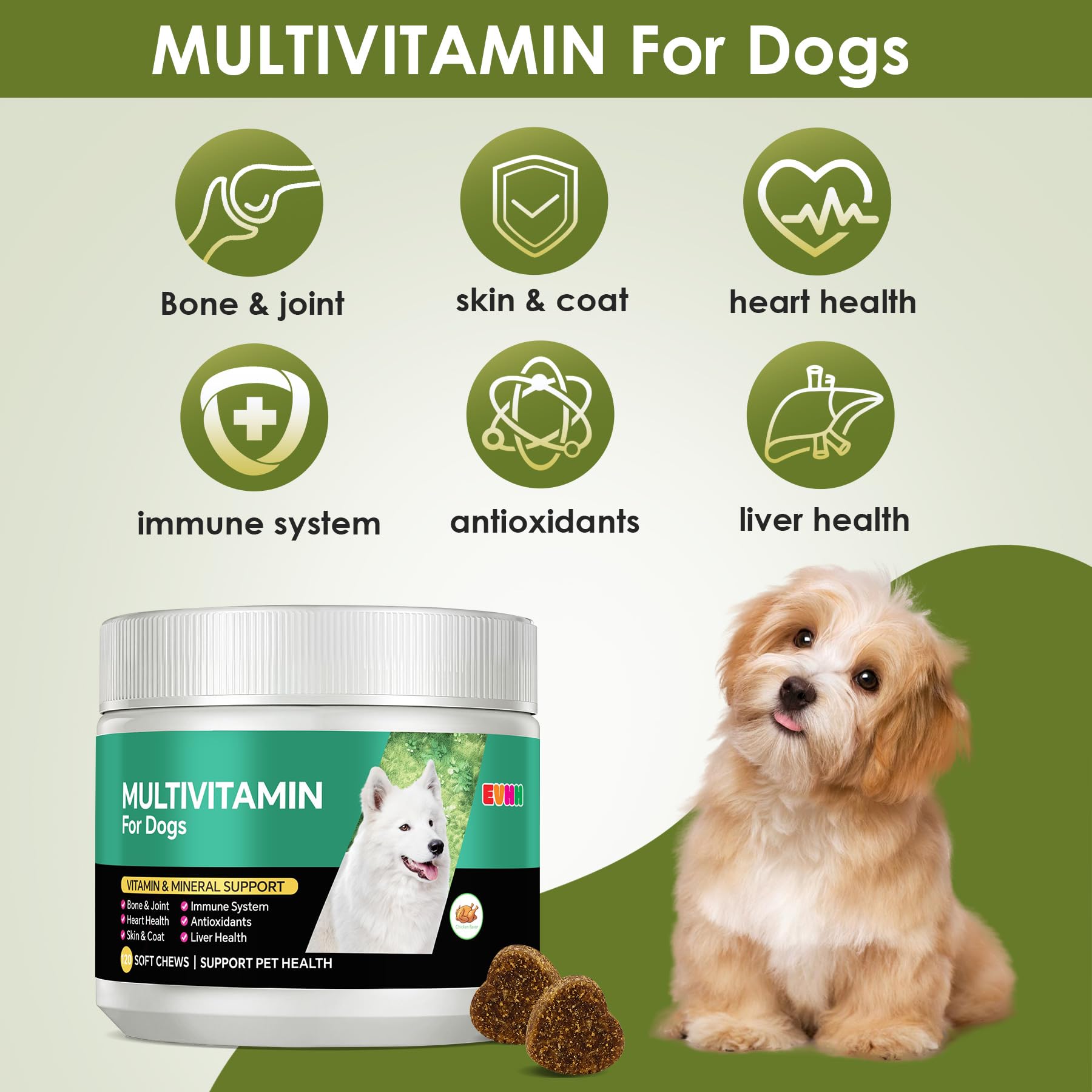 Multivitamin for Dogs, Chicken Flavor, 120 Count — Amazon image 2