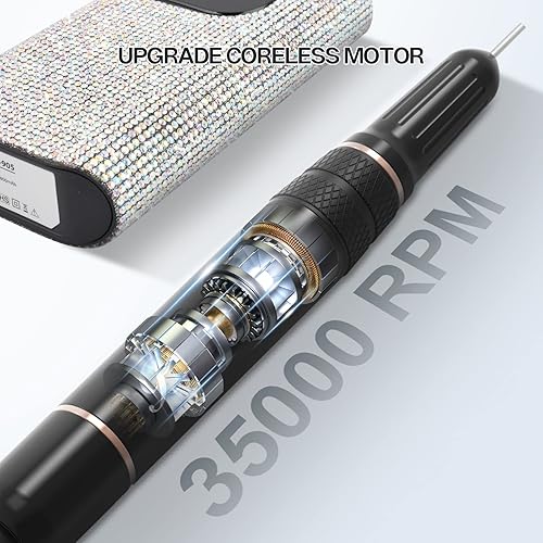 Miniatura 5 de Belle Belle - Taladro de uñas profesional, lámpara de uñas LED UV, control infinito de 54 W, luz UV profesional para esmalte de gel