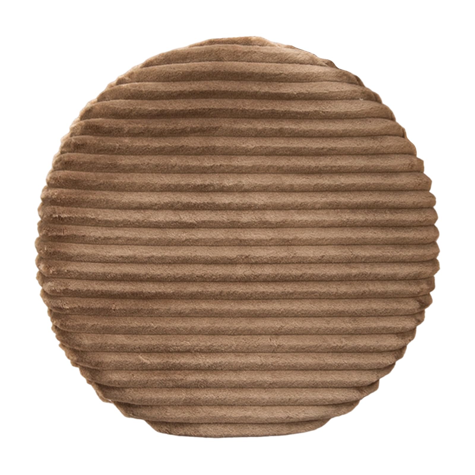 Tsophreniq 40cm Diameter Pillow Cover with Striped Pattern Stylish and Practical Round Seat Cover Premium Flannel Fabric
