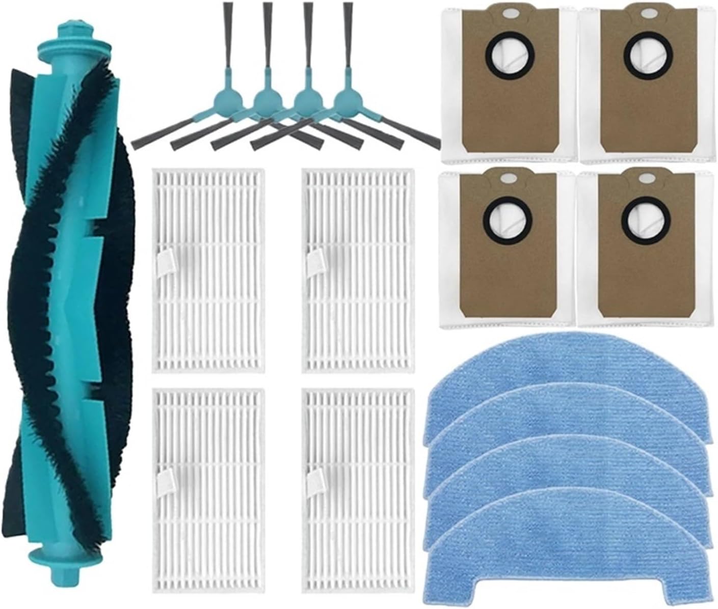 Compatible For Conga 2299 Ultra Replacement Main Side Brush HEPA Filter MOP Pads Dust Bags Spare Parts Accessories-AA70