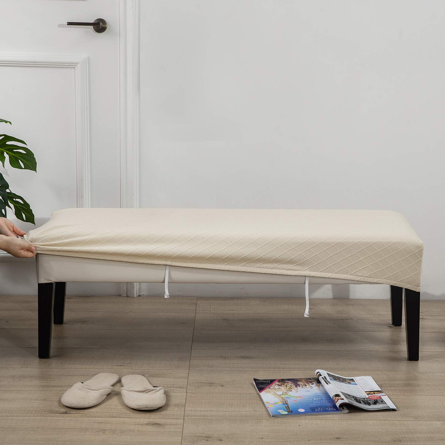 Housse De Banc Pour Salle à Manger, Salon, Chambre à Coucher, Cuisine En Polyuréthane, Imperméable, Amovible, Lavable, Pour Salle à Manger, Salon, Chambre à Coucher, Cuisine (vert