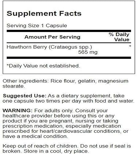 Miniatura 2 de Swanson Suplemento de bayas de espino - Flavonoides antioxidantes (250 cápsulas, 565 mg cada uno) paquete de 2
