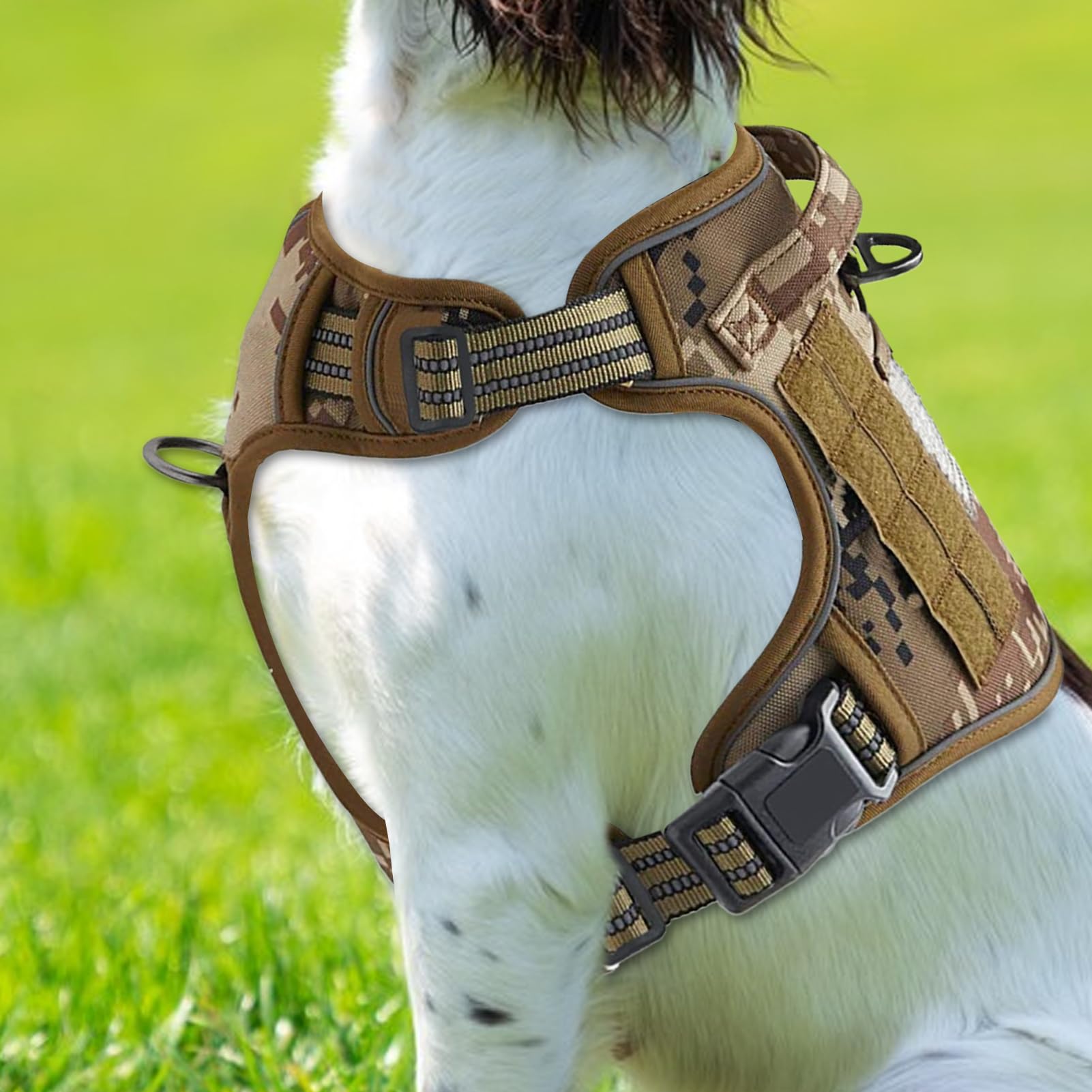 Imbracatura A Gilet Per Cani Maniglia Collare Traspirante Grande | Pettorina Cani Servizio Anti-Trazione Riflettente Passeggiate Escursioni Addestramento Caccia Corsa Campeggio Avventure