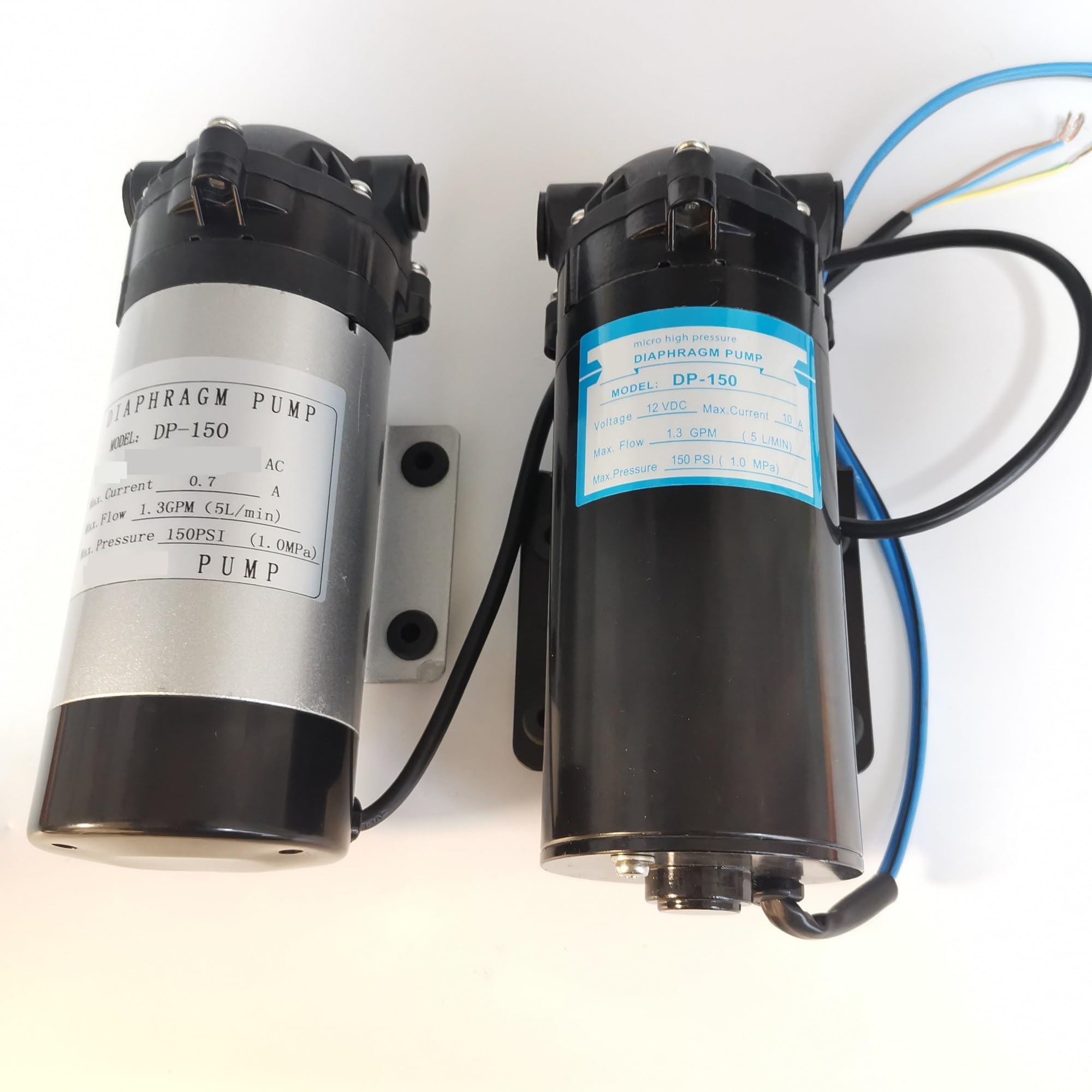 Pompe a Membrana Pompa A Membrana Autoadescante Alimentazione CC Piccola 24 V 12 Volt Micro Spruzzatore d'Acqua A Membrana Ad Alta Pressione Lavaggio Auto(DP60,12V)