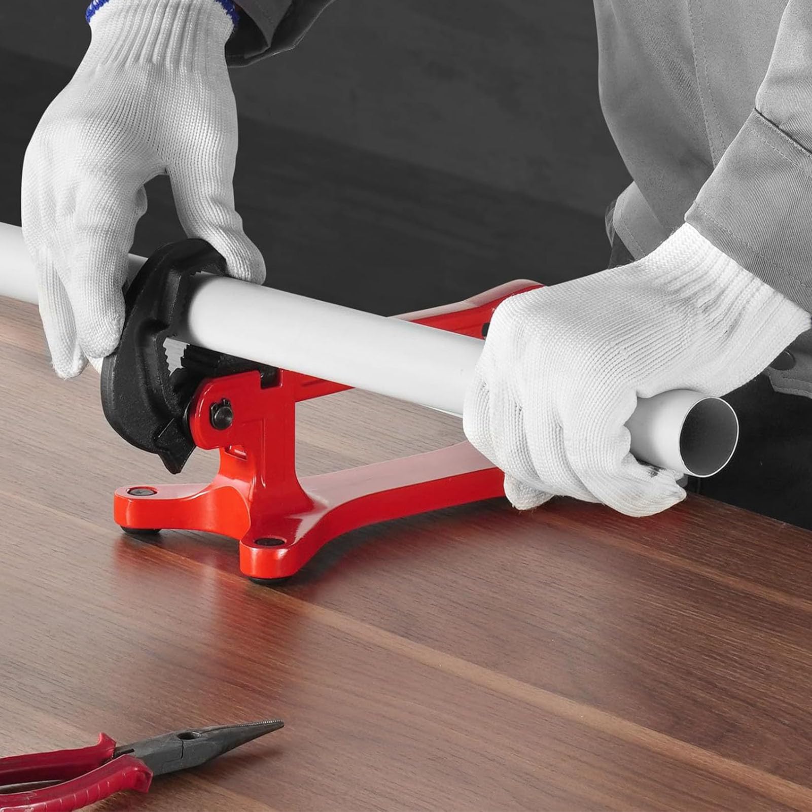 Imadło Hydrauliczne ze Stopu Aluminium Łatwe Narzędzie do Mocowania do Naprawy Rur 1/8 Cala 1-1/2 Cala
