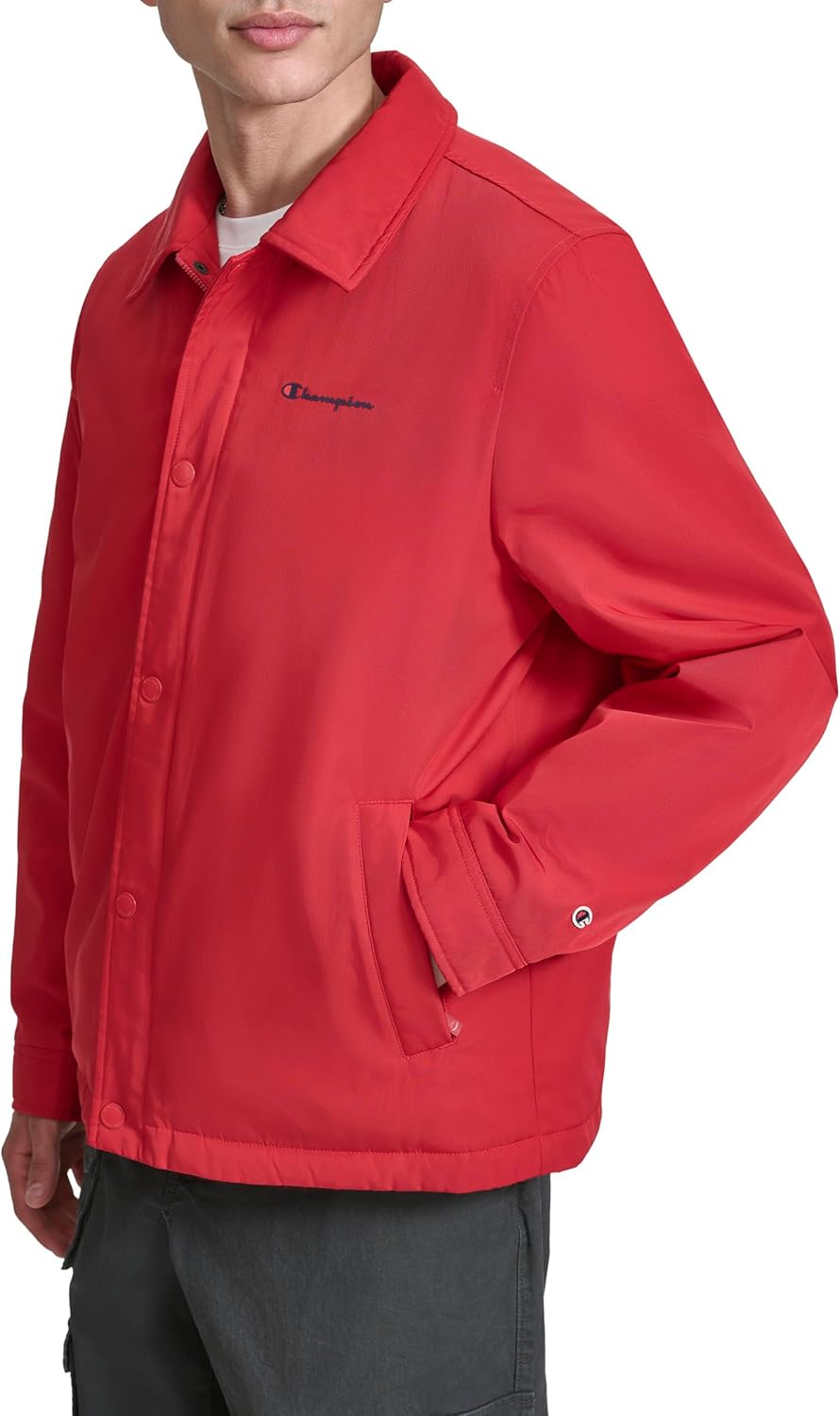 Champion mens Active Water-resistant Coaches Jacket - Image 3