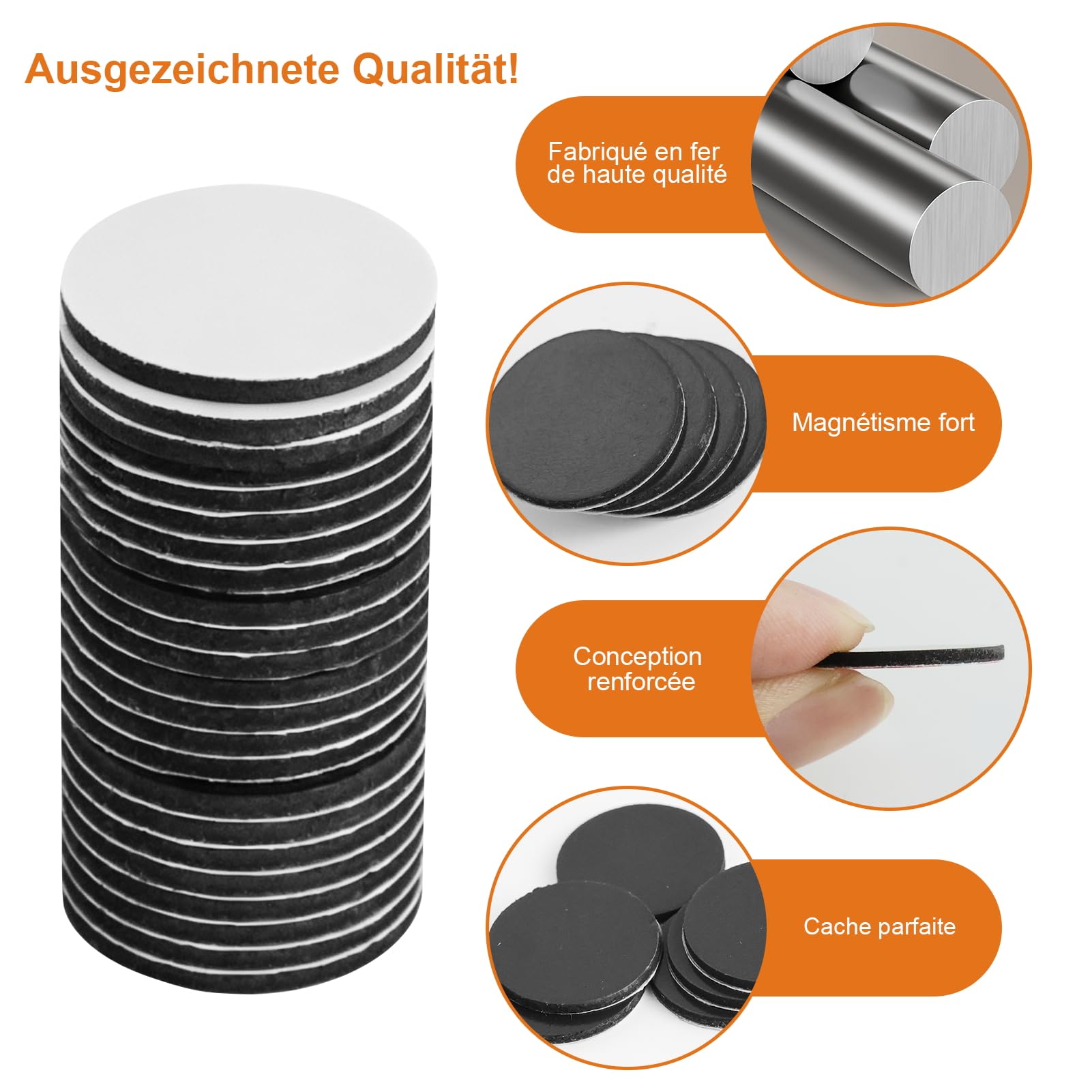 28 sztuk mini magnesy klejące 20 mm, okrągłe magnesy z uchwytem samoprzylepnym, mocny okrągły magnes, samoprzylepne małe kropki magnetyczne, na tablice magnetyczne