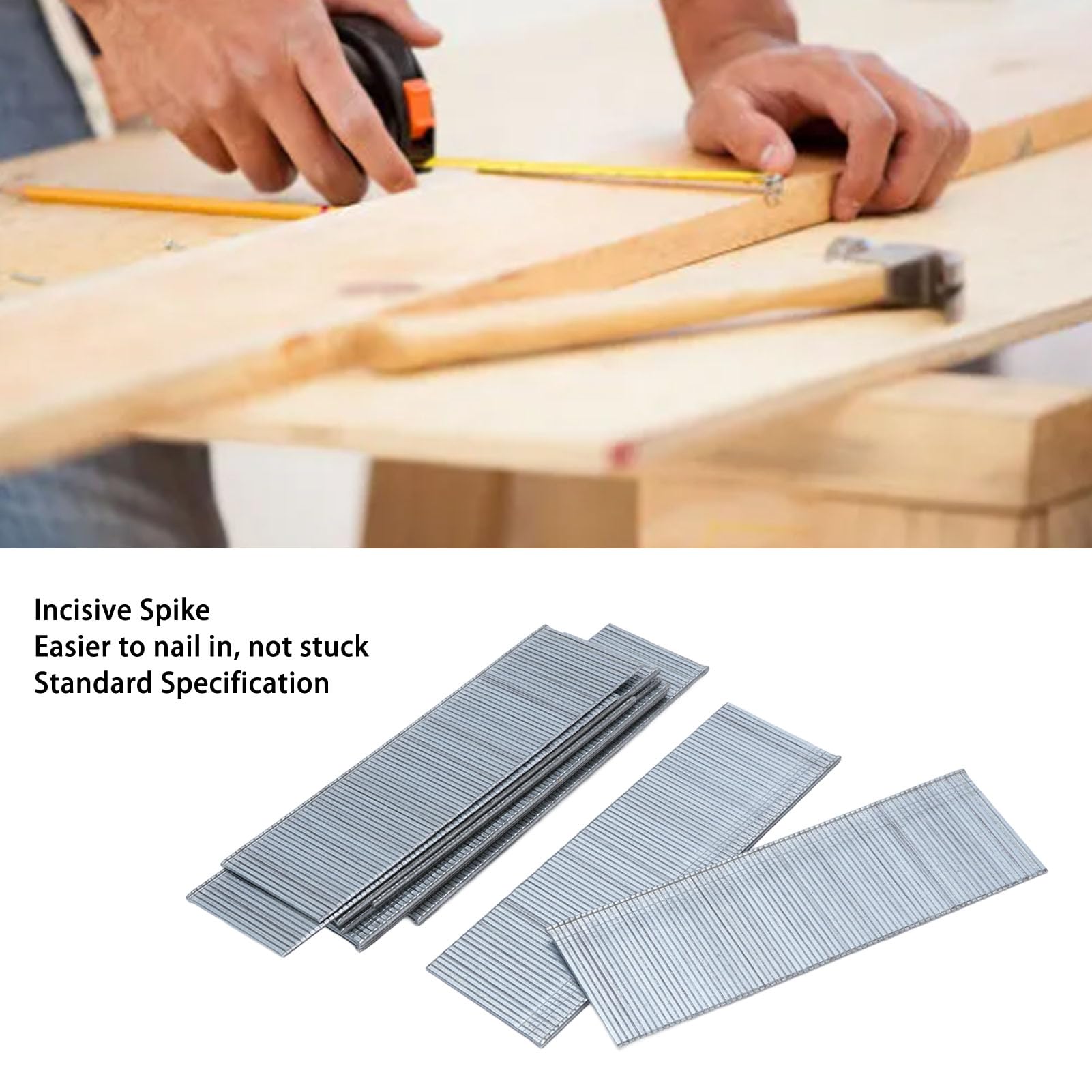 18 Gauge Brad Nails, 1000PCS F30 Stainless Steel Strong 18GA Brad Nails - Image 4