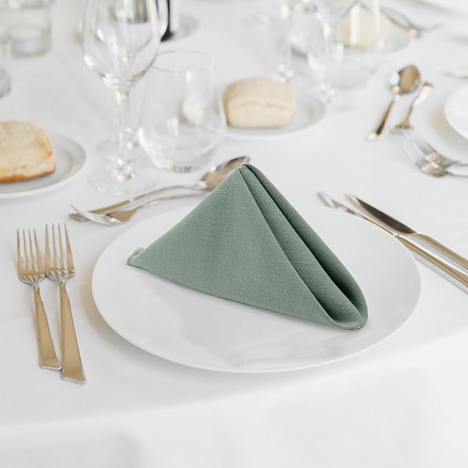 Servilletas de Tela Keypan Sage Green Juego de 6 Algodón y Lino 43x43 cm miniatura 7