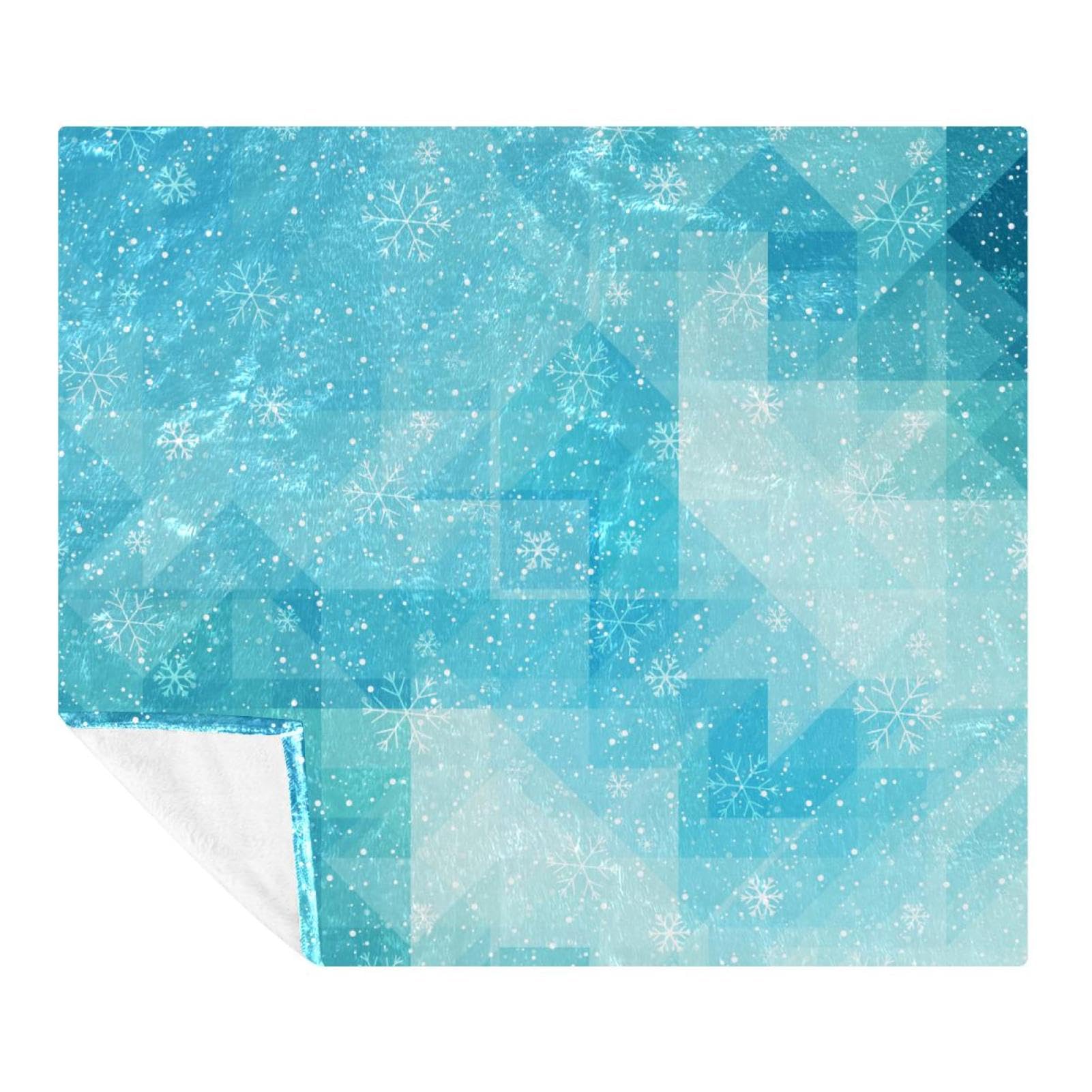 Couverture douce de canapé plaid flocon de neige pour soirées cocooning lit