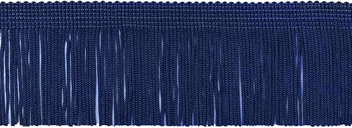 Miniatura 6 de Borde de flecos de cadena maciza de 2 pulgadas de largo (estilo # CF02), marfil blanco hueso #OW (blanco marfil, marfil crema, blanco hueso) 27