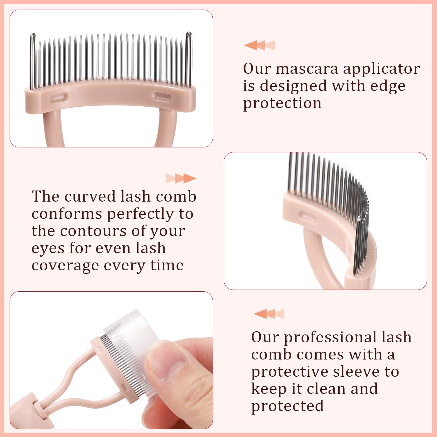 Yrarbil Eyelash Comb Separator, Arc Designed Lash