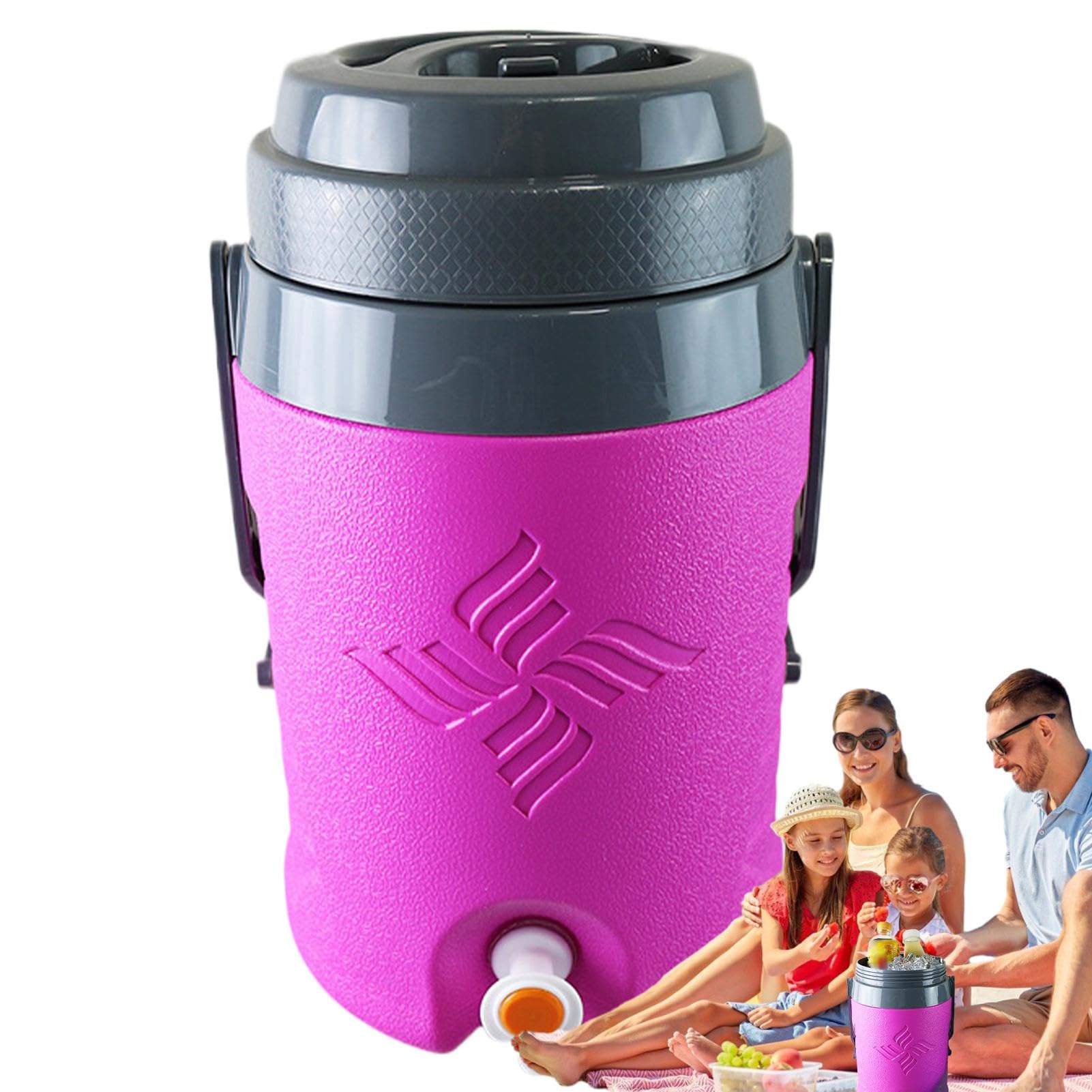 Distributeur d'eau isolé d'extérieur pour pique-nique et camping de 5,8L