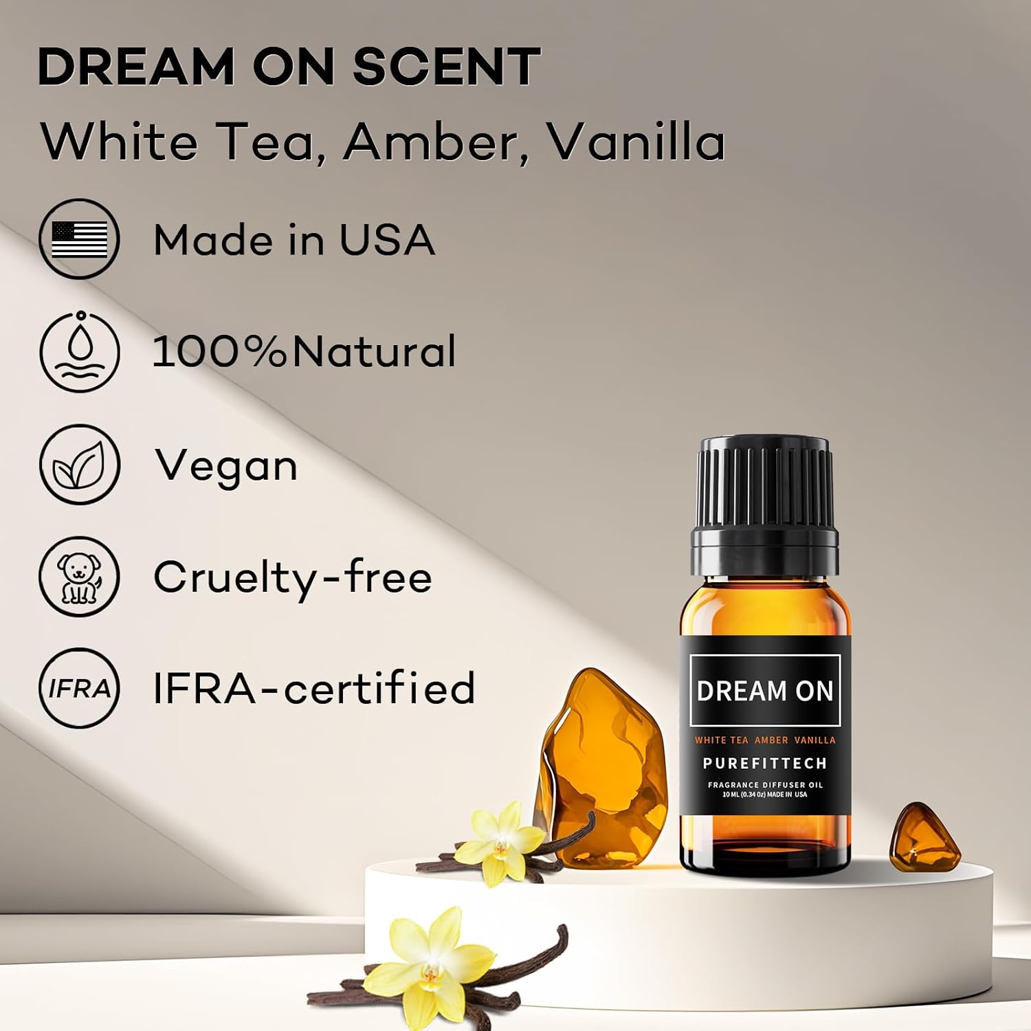 Purefittech Hotel Diffuser Oil Dream On Scent,Hotel Essential Oils for Home,Office, Spa,2 Pack 10 mL,0.34 fl oz Hotel Collection Diffuser Oil for Diffusers & Humidifiers,Made in USA - Image 3