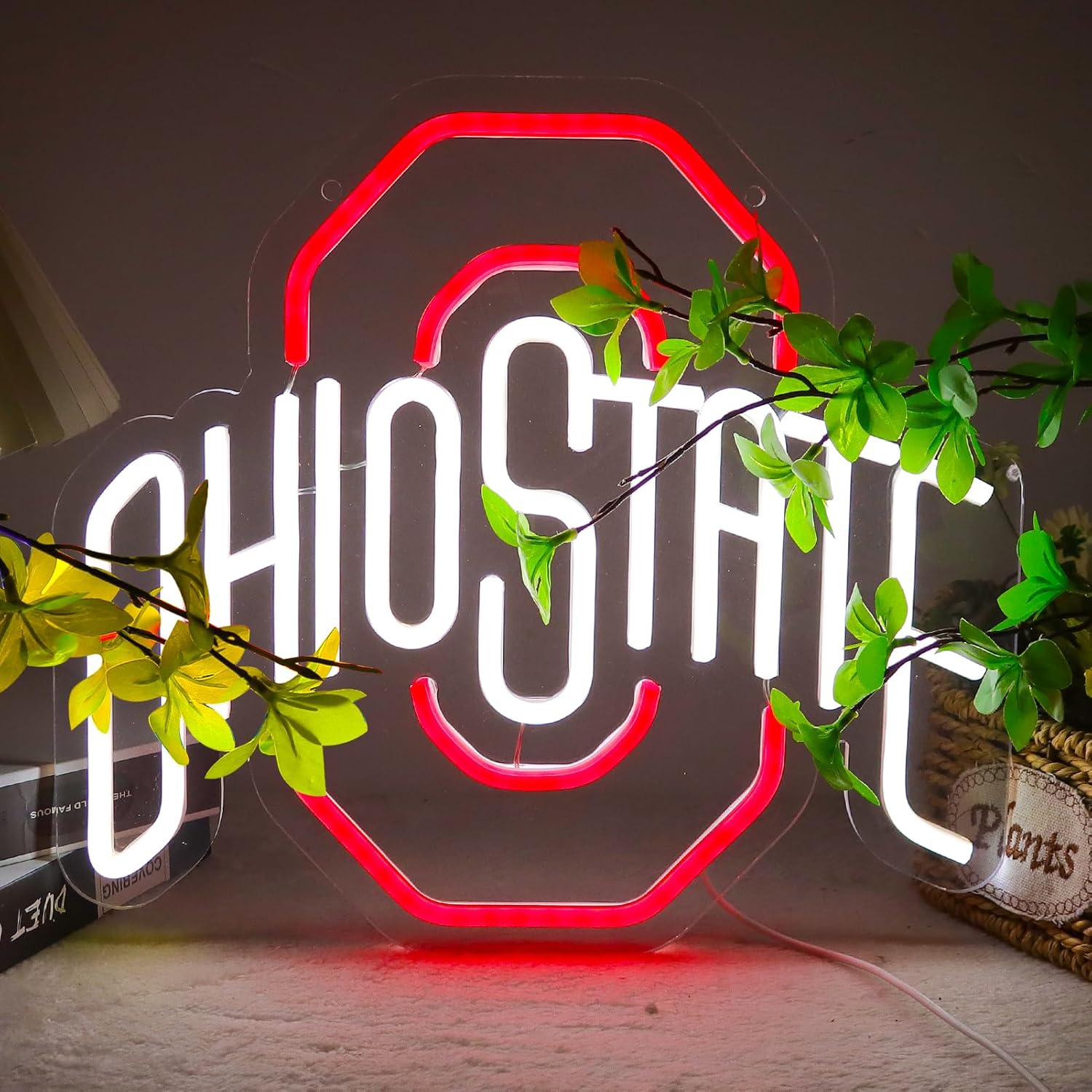 Football Neon Signs for Wall Decor University Football Team Neon Lights for Bedroom Led Signs Suitable for Dormitory Man Cave Christmas Gift