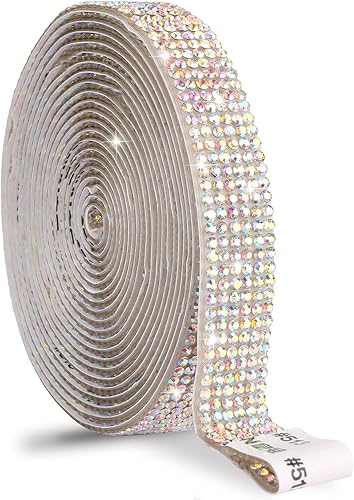 Cinta de cristal autoadhesiva, calcomanías de diamantes de imitación para envoltura de regalos, manualidades, proyectos de decoración, bodas,