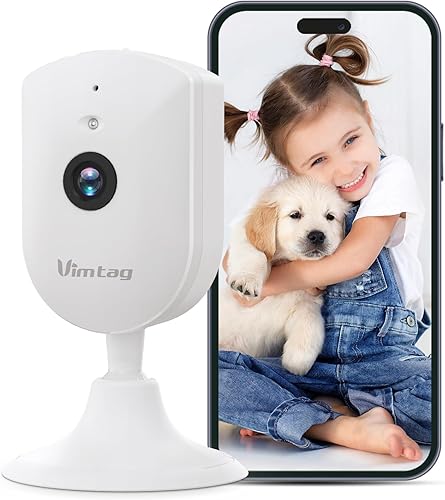 VIMTAG Cámara para perros, cámara interior de 3K6MP para mascotas con aplicación de teléfono para bebémascotaperrogatomonitor inalámbrico HD de