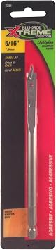 Disston E0102711 Carded Blu-Mol Xtreme Spade Bits, Daimeter and Length 5/16 by 6-Inch