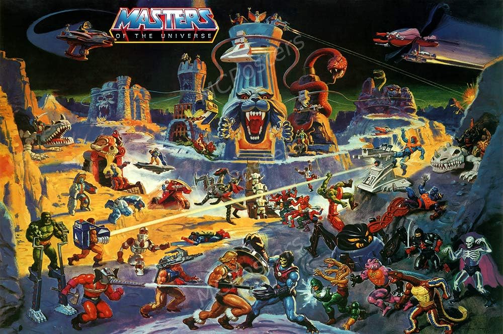 Masters of The Universe He-Man Cartoon TV Show Series Poster Glossy Finish - TVS821 (24" x 36" (61cm x 91.5cm))