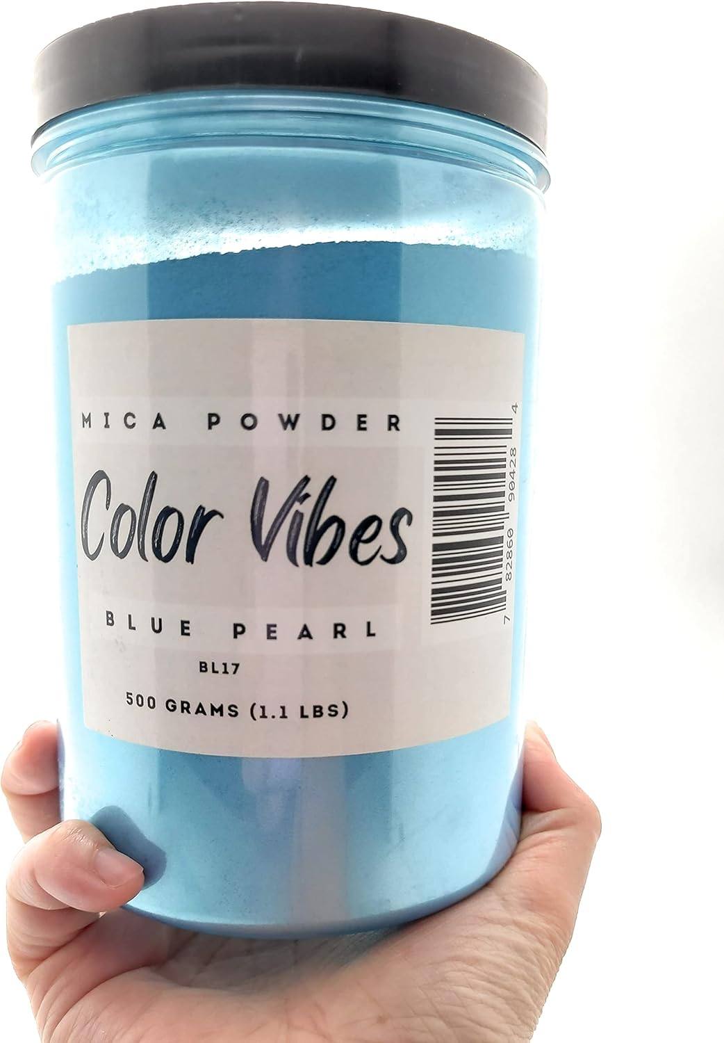 Pearl Mica Powder Pigment Dye - 500 Grams (1.1 lbs) - Best Bulk Price for Fine Arts, Crafting, Painting, Bath Bomb Soap Candle Slime Jewelry Making, Epoxy Resin, Woodworking (Blue BL17) - Image 2