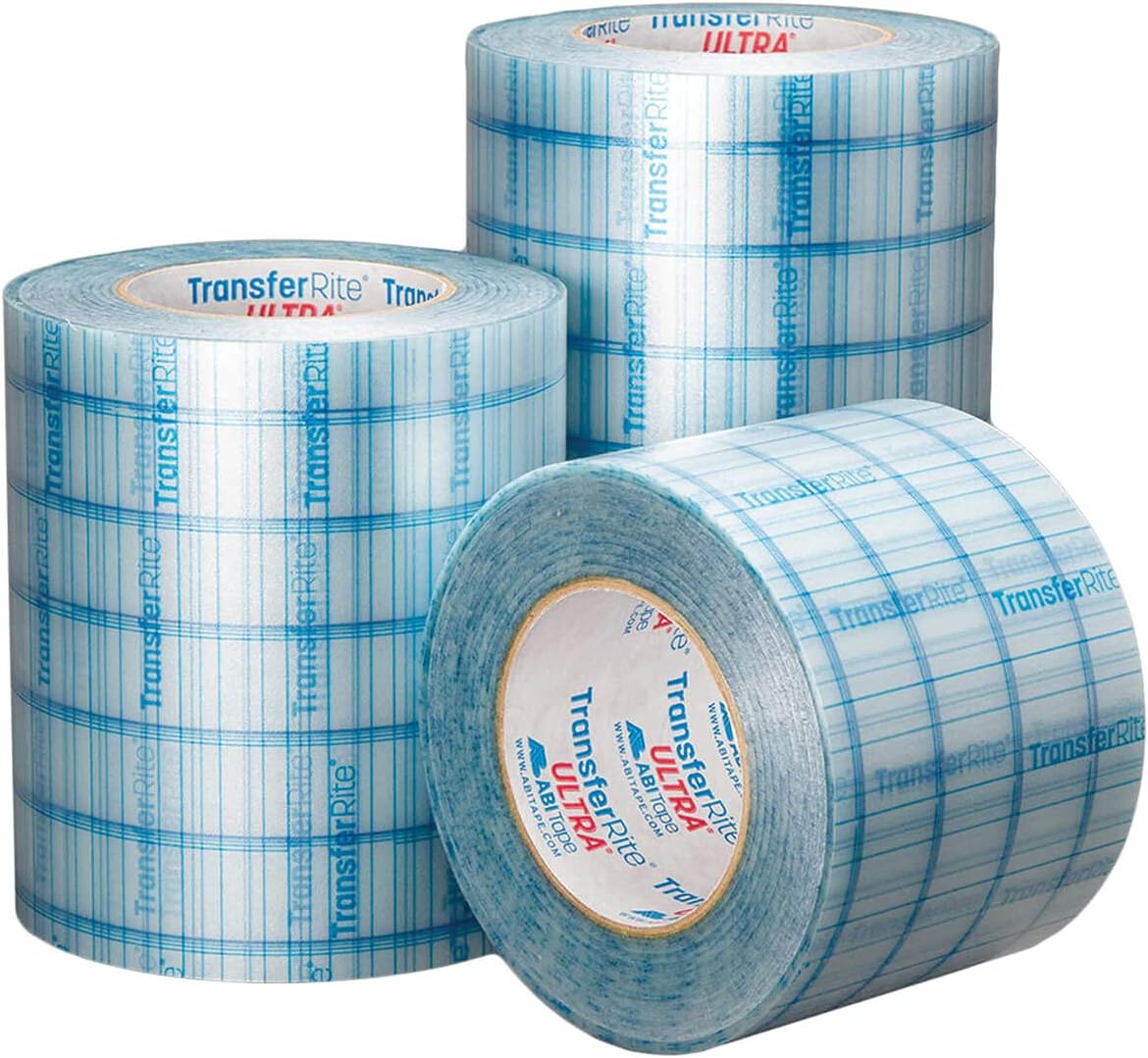 TransferRite 1310G Ultra Clear Grid Medium Tack Transfer Tape for Vinyl (6 in x 10yd)