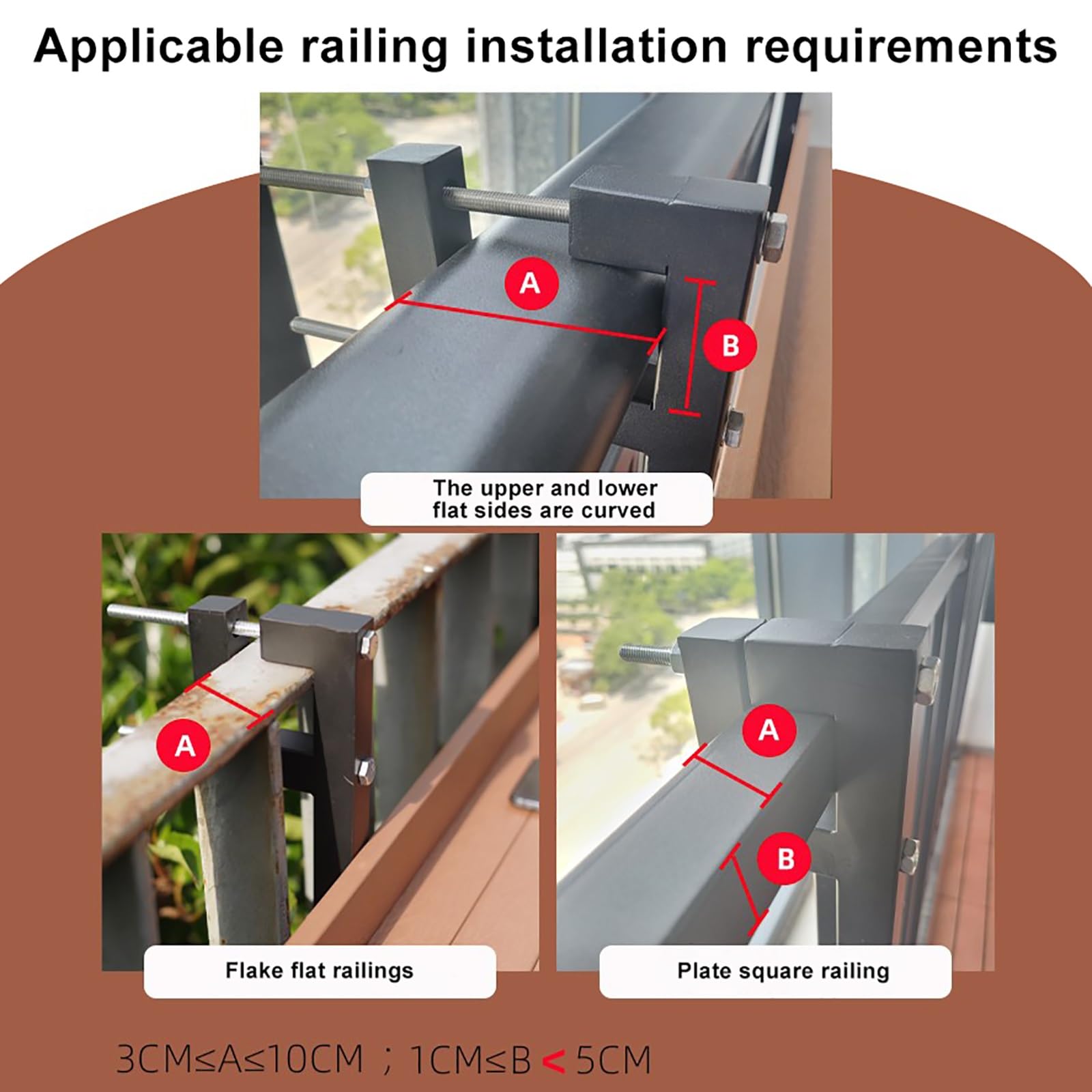 Balkonowy Stolik Barowy Do Balustrad, Składany Stół Wiszący Na Zewnątrz, 80-120 Cm Wiszący Regulowany Stół Tarasowy Do Patio, Stolik Boczny Z Balustradą Balkonową Na Zewnątrz, Do Patio Ogrodowego Wera