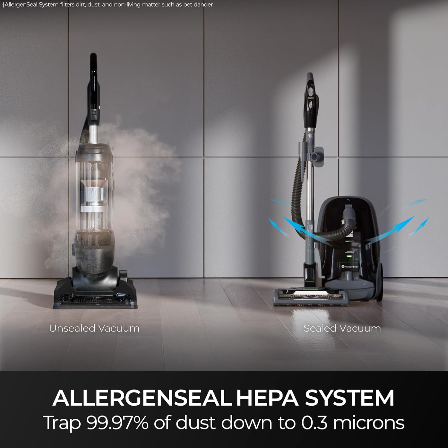 Kenmore Pet Friendly Lightweight Bagged Canister Vacuum Cleaner with Extended Telescoping Wand, HEPA, 2 Motors, Retractable Cord, and 4 Cleaning Tools, Blue - imagen 7