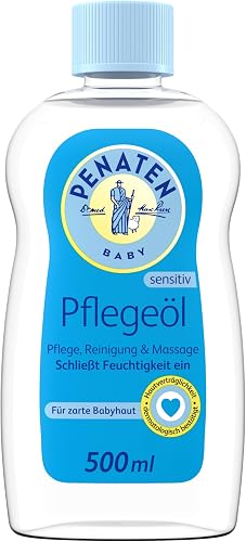 PENATEN Care oil, nourishing baby oil and baby care massage oil for gentle cleansing and care of sensitive baby skin (1 x 500 ml)
