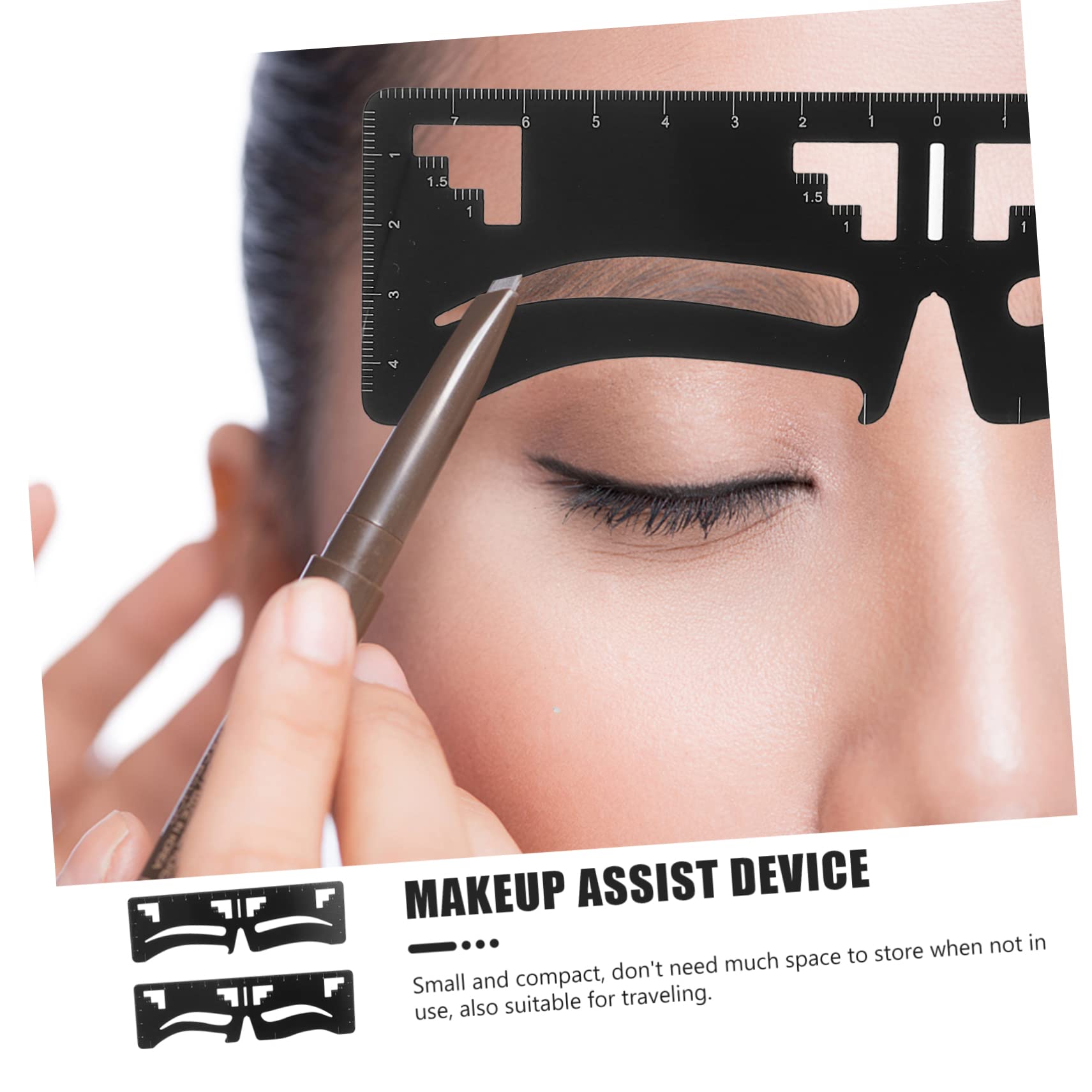 minkissy 6 Pz righello per sopracciglia modello di microblading modello per modellare le sopracciglia abito pratico strumento per il trucco femminile stencil per il trucco delle donne
