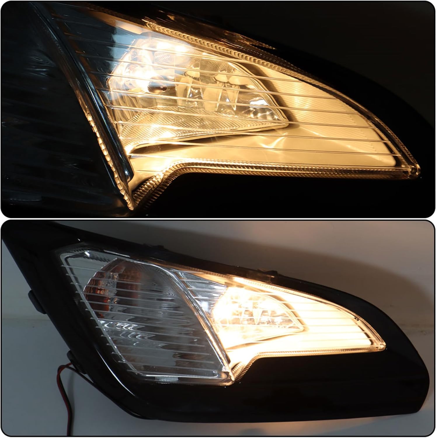 labwork Left Driver & Right Passenger Sides Fog Lights Assembly Replacement for EcoSport 2018-2022 Fog Lights Driving Lamps with Bezel FO1038179, FO1039179