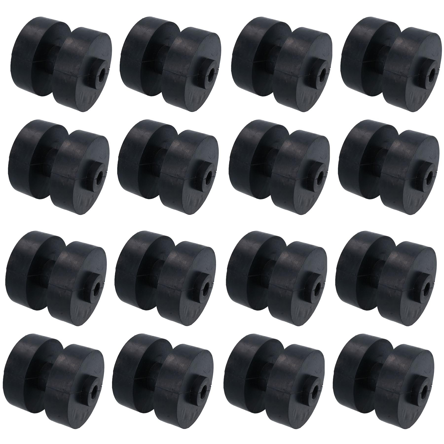 AB Tools Łódź/Jetski/Przyczepa pontonowa Podwójne rolki Gumowy otwór 16 mm