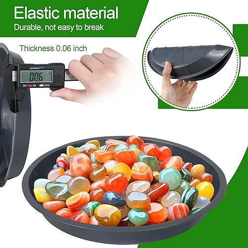 Miniatura 2 de 12 bandejas para plantas para macetas, 6, 8, 10 pulgadas, bandeja redonda de plástico para plantas de jardín de interiores y exteriores