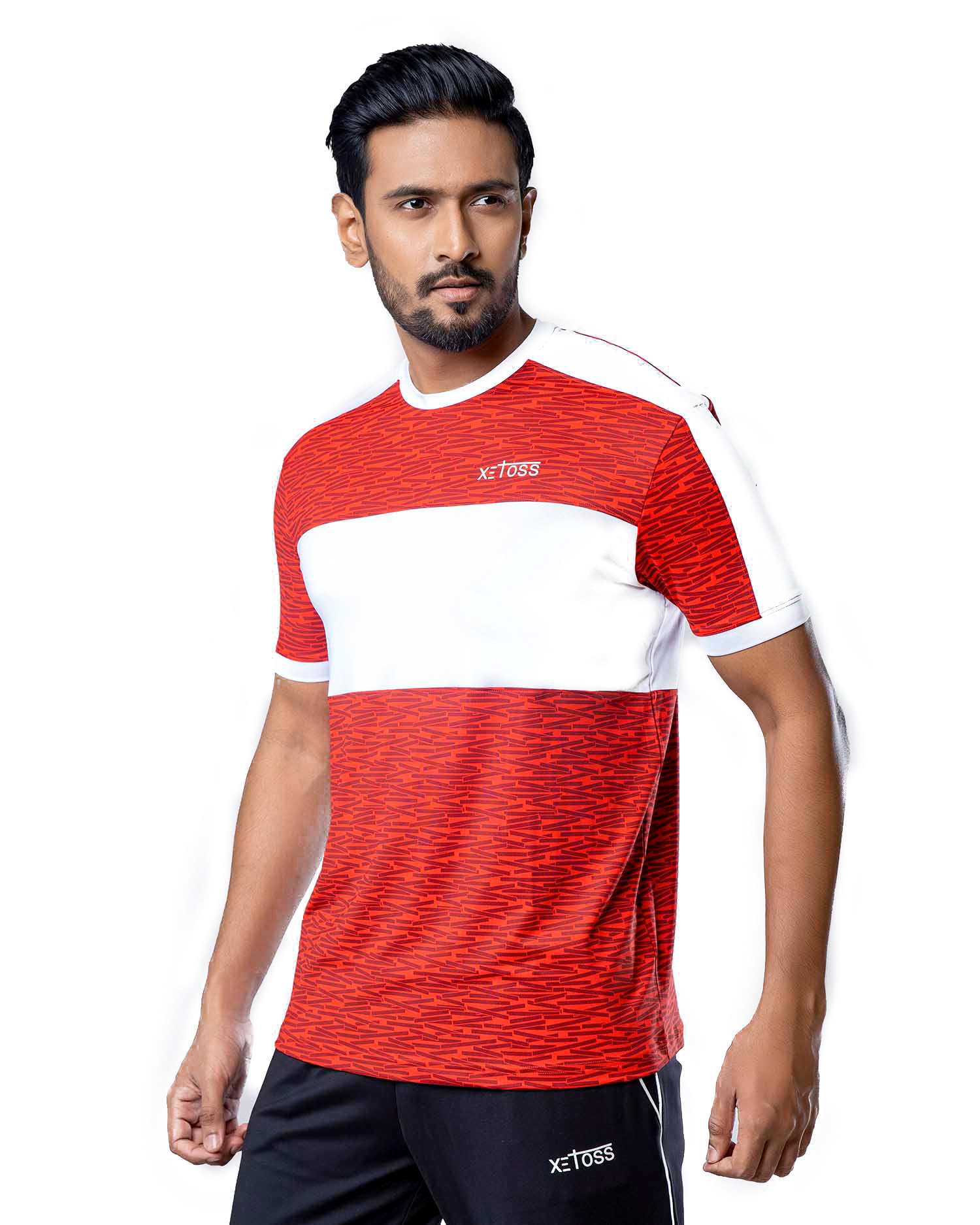 XETOSSRW Cut & SEW Men Short Sleeve Tee, Light and Breathable Sports T-Shirt, Gym Clothes, Workout Clothes