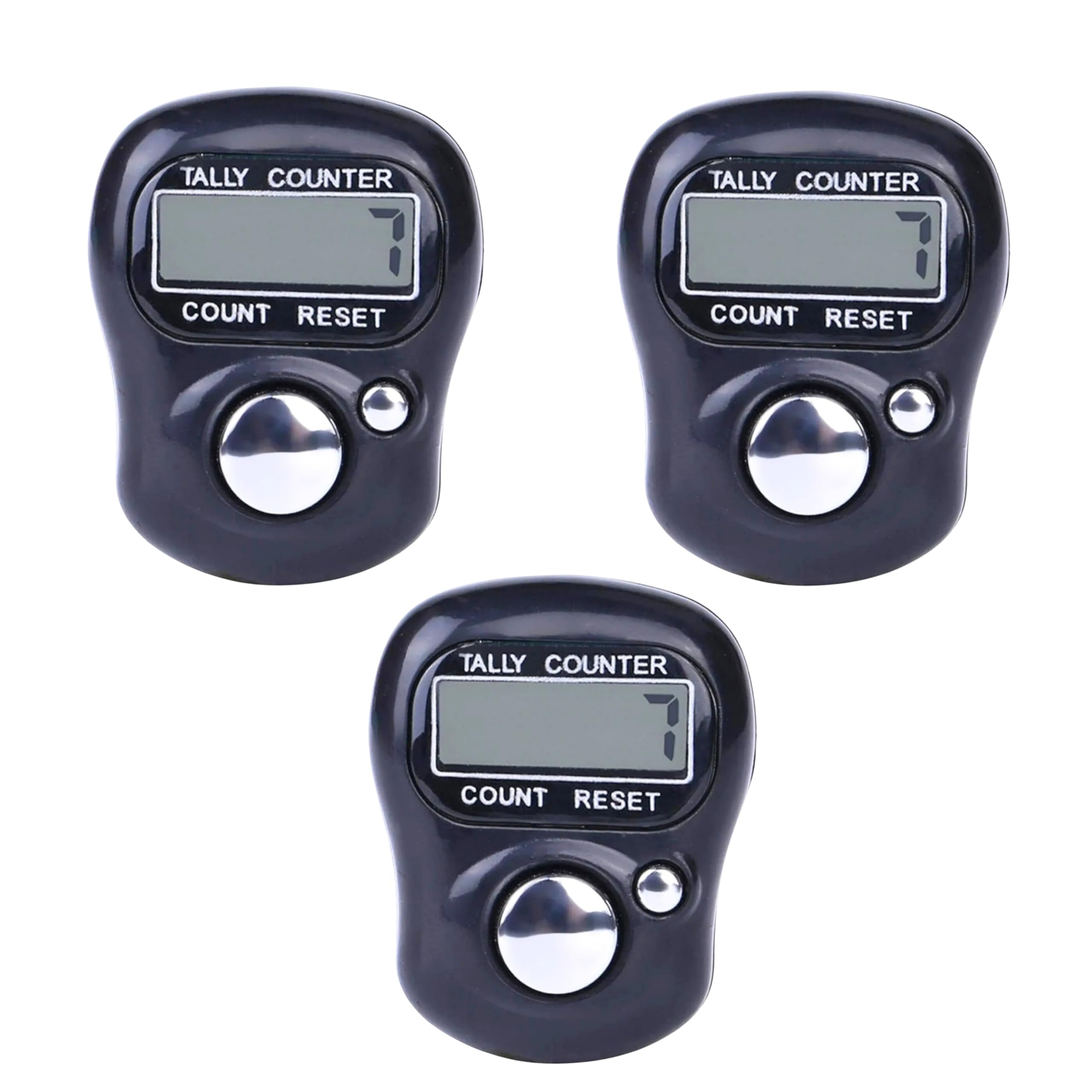 Styshion Sphere Multiuse Finger Counter Portable Hand Finger Counting Machine Digital Tally Counter for Mantra Jap,Cricket Umpire,Gym,Sports and Various Counting (Color May Vary)(Pack of 03)-image-20