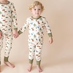 Parade Organic Signature Imprimez le rappeur Zip '2-Way' - manches longues